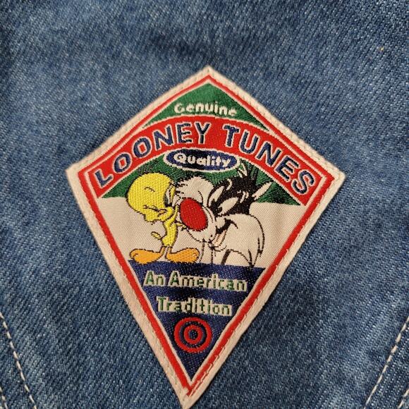 Vintage Looney Tunes Product Warner Bros. Tweety Bird Overalls 1997 Size… - Picture 6 of 14
